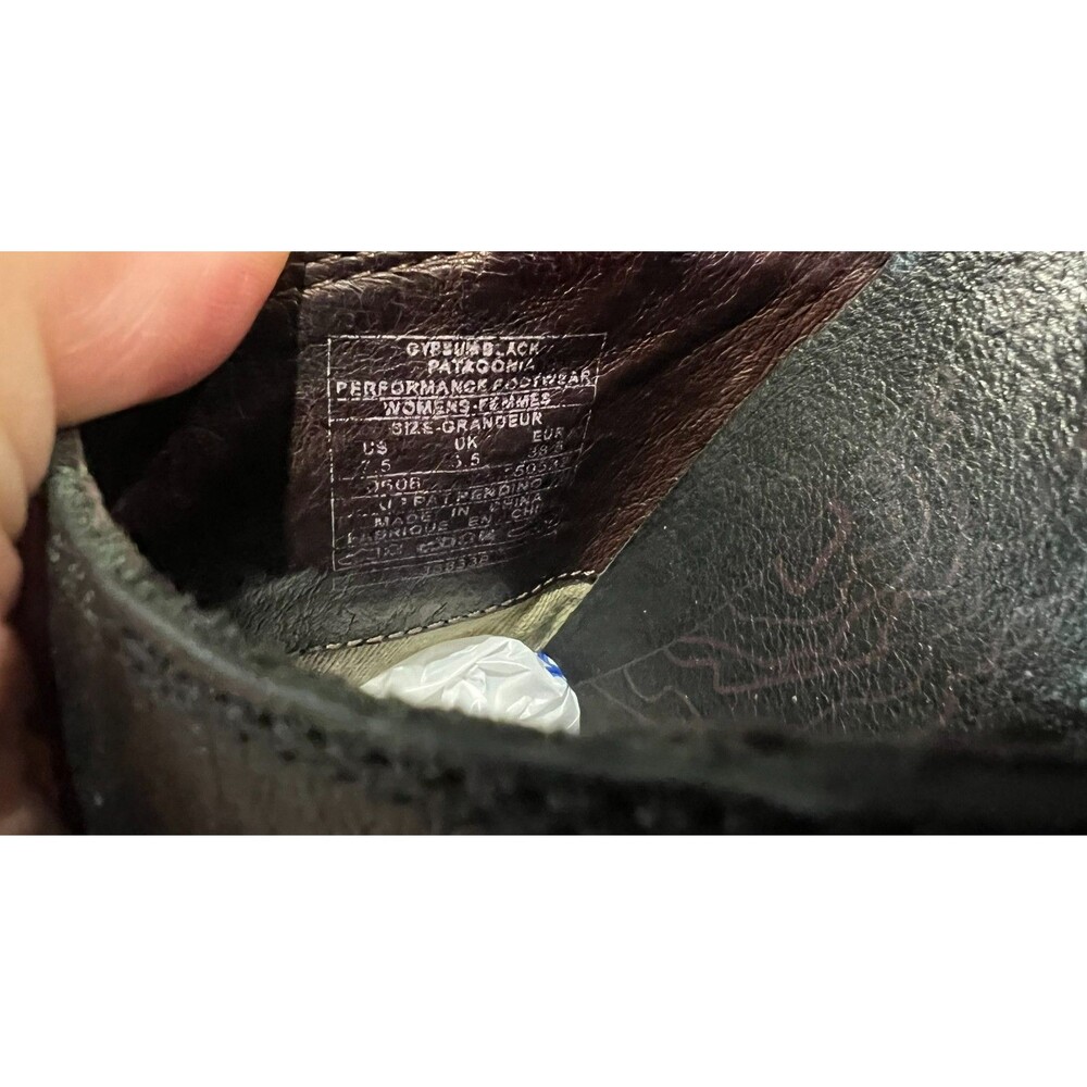 Patagonia Performance Women's Gypsum Black Leather Slip-on Shoe  US 7.5  Outdoor - Picture 7 of 9